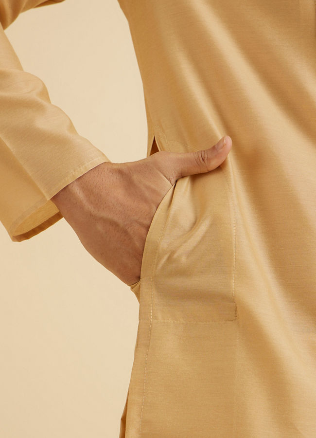Manyavar Men Fawn Elegance Kurta Pajama