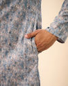 Manyavar Men Glittering Grey Kurta Pajama