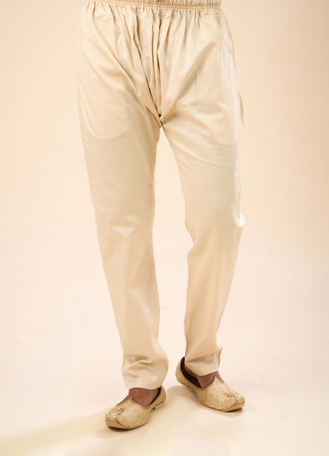 Manyavar Men Glittering Grey Kurta Pajama