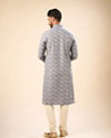 Manyavar Men Glittering Grey Kurta Pajama