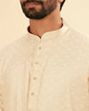Manyavar Men Beige Elegance Kurta Pajama