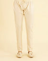 Manyavar Men Beige Extravagance Kurta Pajama