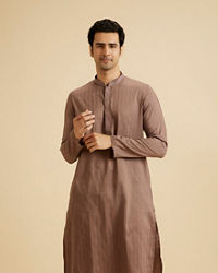 Manyavar Men Elegant Brown Kurta Pajama