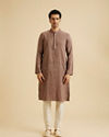 Manyavar Men Elegant Brown Kurta Pajama