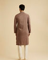 Manyavar Men Elegant Brown Kurta Pajama