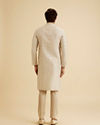 Manyavar Men Exquisite Beige Brocade Kurta Pajama Set