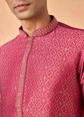 Manyavar Men Regal Rani Pink Kurta Pajama