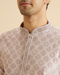 Manyavar Men Lilac Celebration Kurta Pajama