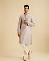 Manyavar Men Lilac Celebration Kurta Pajama