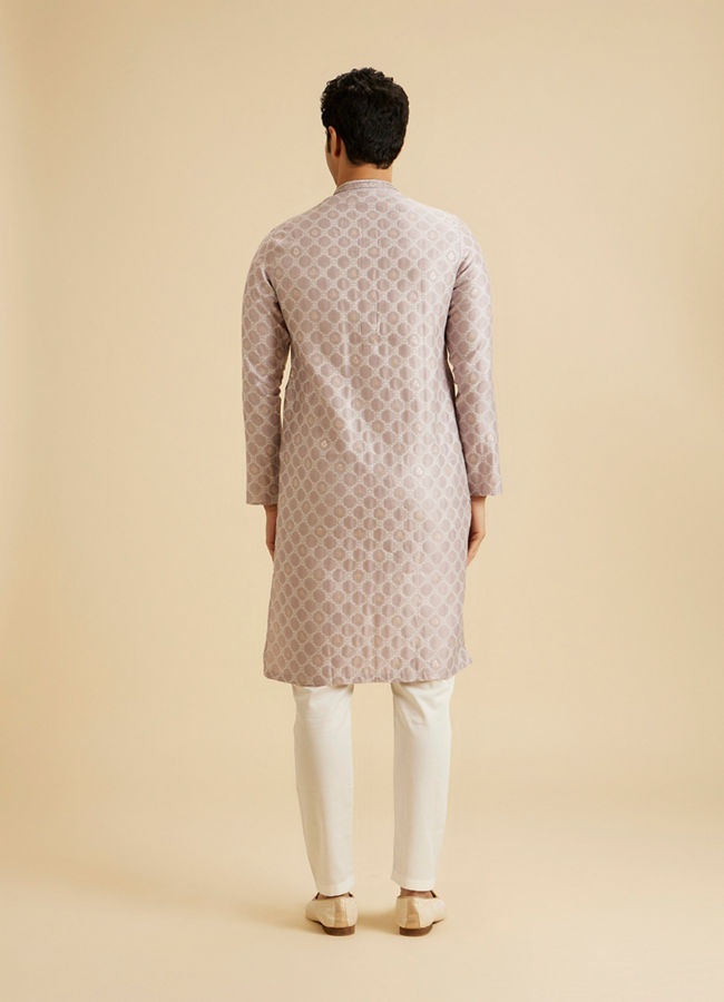 Manyavar Men Lilac Celebration Kurta Pajama
