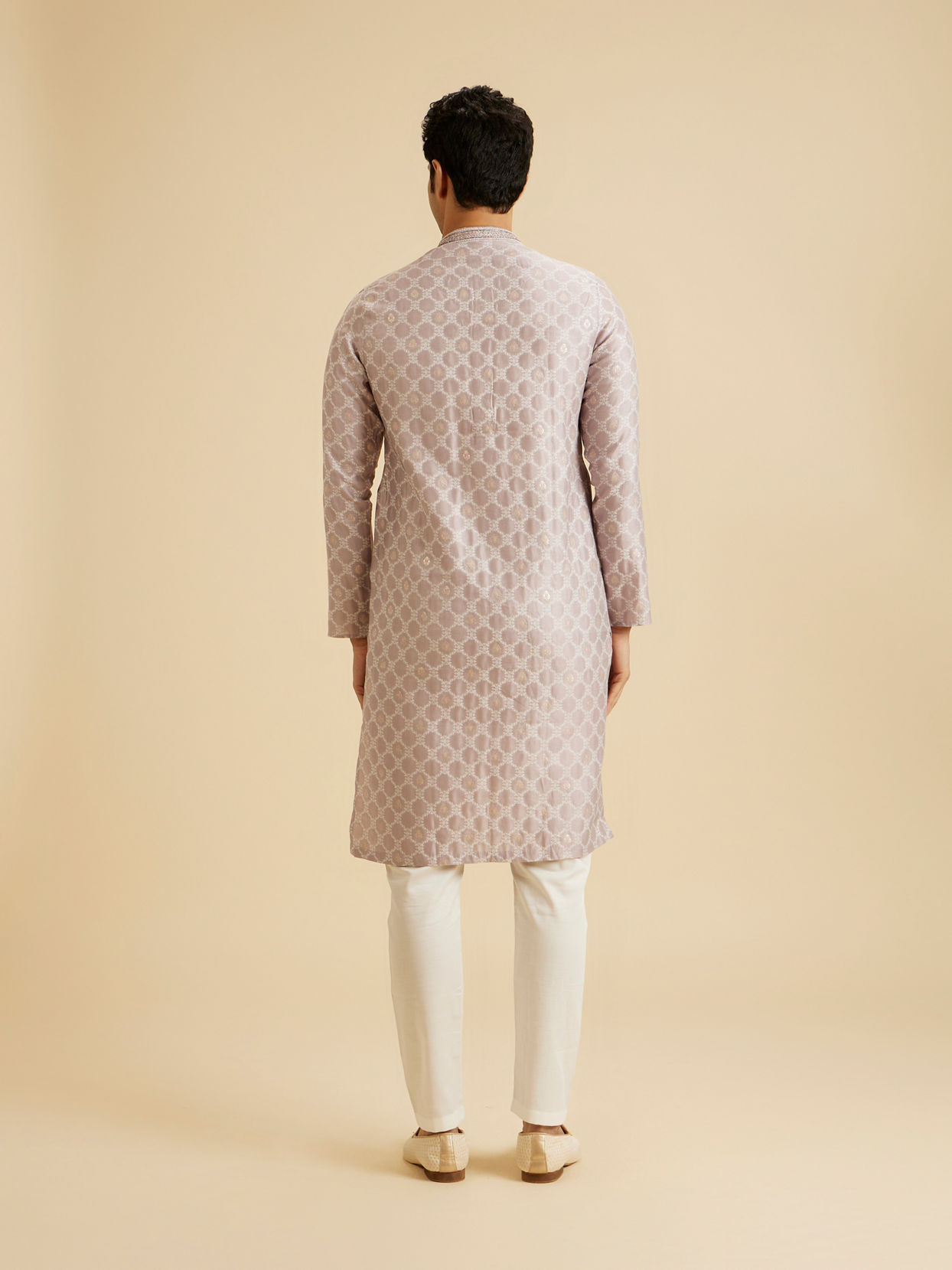Manyavar Men Lilac Celebration Kurta Pajama