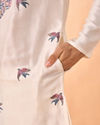 Manyavar Men Cream Satin Glory Kurta Pajama