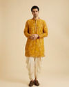 Manyavar Men Sunset Glory Mustard Kurta Pajama