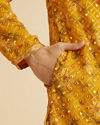Manyavar Men Sunset Glory Mustard Kurta Pajama