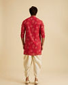 Manyavar Men Regal Red Kurta Pajama Set