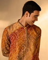 Manyavar Men Radiant Rust Georgette Kurta Pant