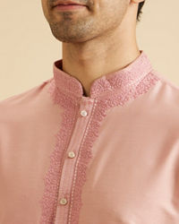 Manyavar Men Dusty Pink Radiance Kurta Pajama
