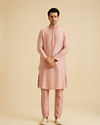 Manyavar Men Dusty Pink Radiance Kurta Pajama