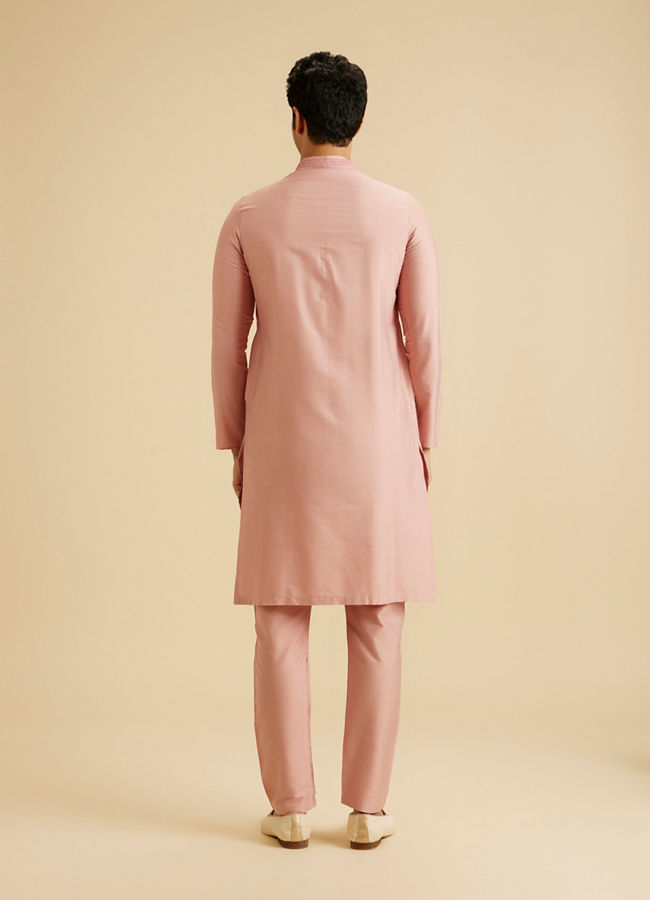 Manyavar Men Dusty Pink Radiance Kurta Pajama