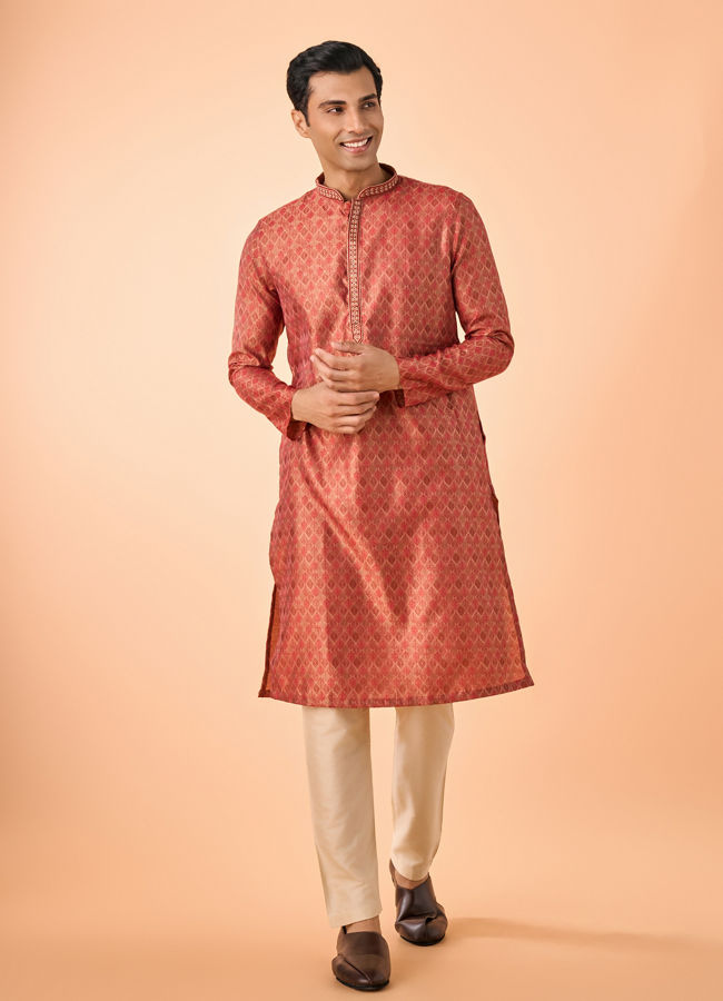Manyavar Men Rustic Elegance Kurta Pajama