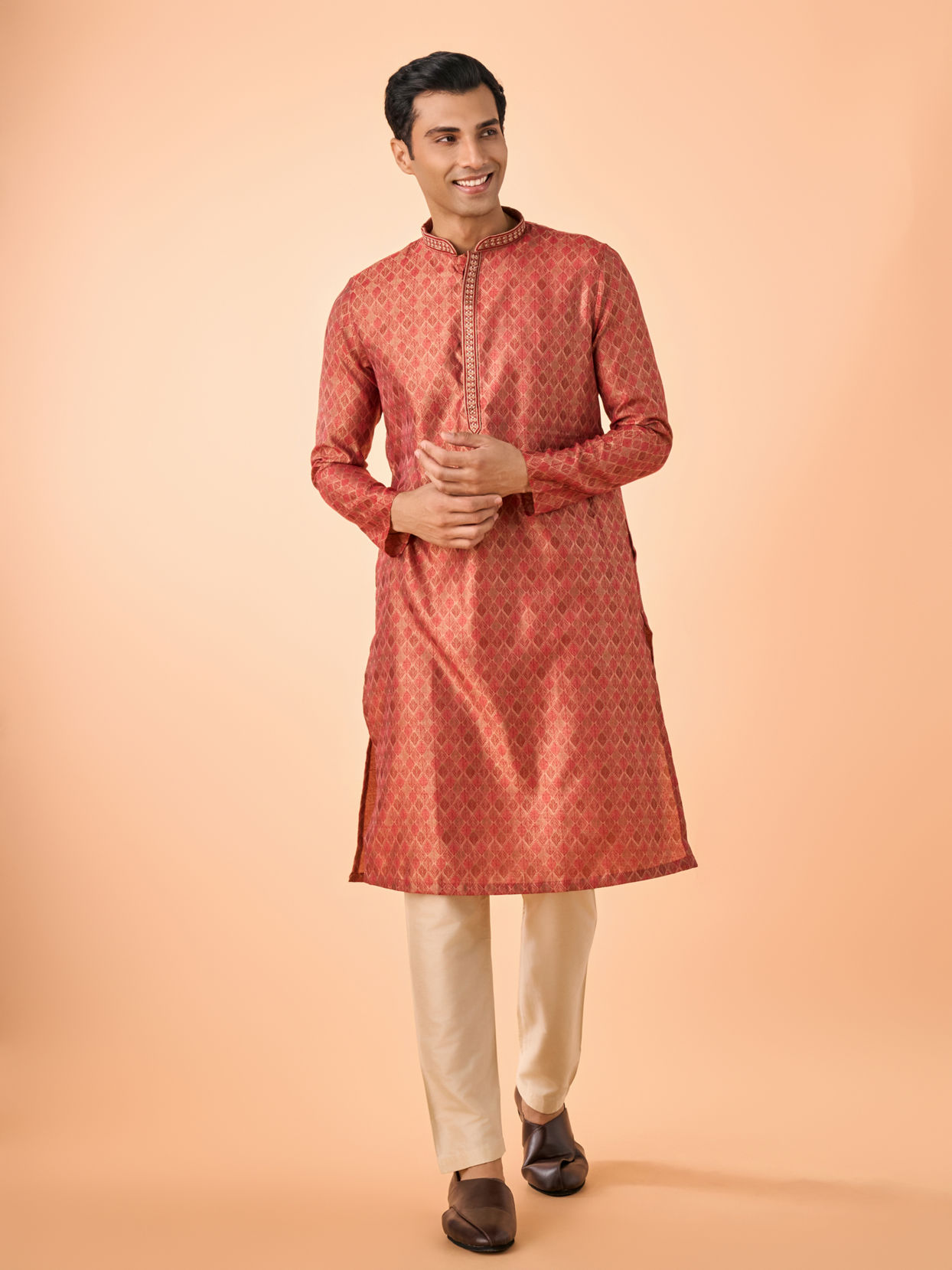 Manyavar Men Rustic Elegance Kurta Pajama