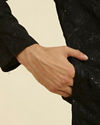 Manyavar Men Elegant Black Kurta Pajama