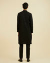 Manyavar Men Elegant Black Kurta Pajama