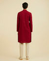 Manyavar Men Radiant Red Festive Kurta Set