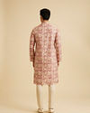 Manyavar Men Dusty Pink Art Silk Kurta Pajama