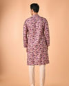Manyavar Men Graceful Purple Kurta Pajama