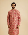 Radiant Coral Ensemble Kurta Pajama