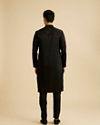 Manyavar Men Elegant Black Kurta Pajama Set