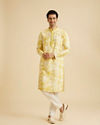 Manyavar Men Sunlit Yellow Kurta Pajama