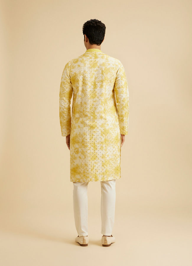 Manyavar Men Sunlit Yellow Kurta Pajama