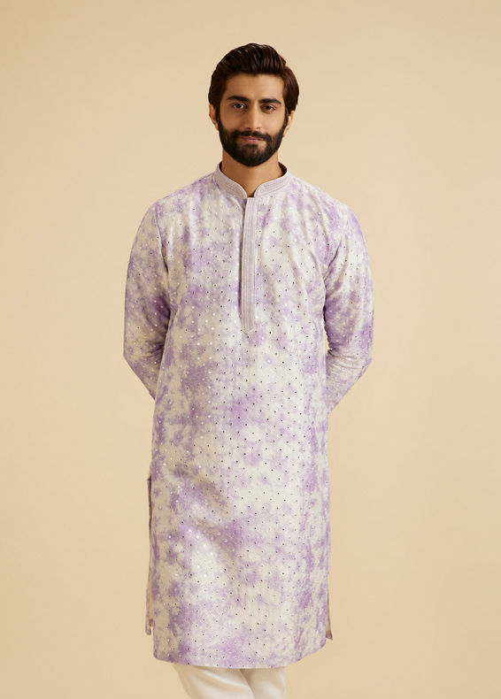 Manyavar Men Lilac Magic Kurta Pajama