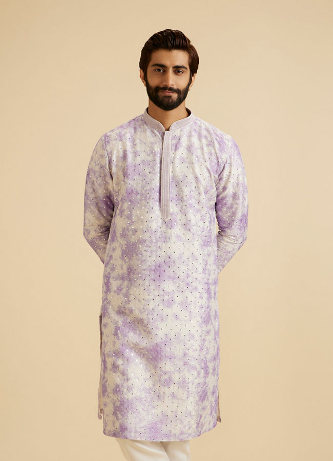 Manyavar Men Lilac Magic Kurta Pajama
