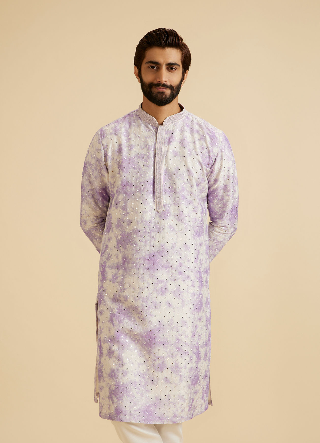 Manyavar Men Lilac Magic Kurta Pajama
