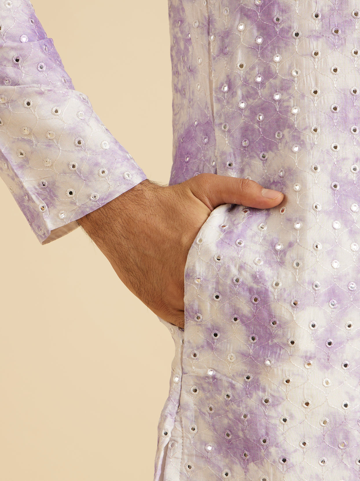 Manyavar Men Lilac Magic Kurta Pajama