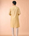 Manyavar Men Vibrant Yellow Elegance Kurta Pajama