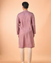 Manyavar Men Dusty Pink Elegance Kurta Pajama
