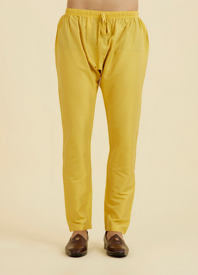 Manyavar Men Radiant Yellow Kurta Pajama