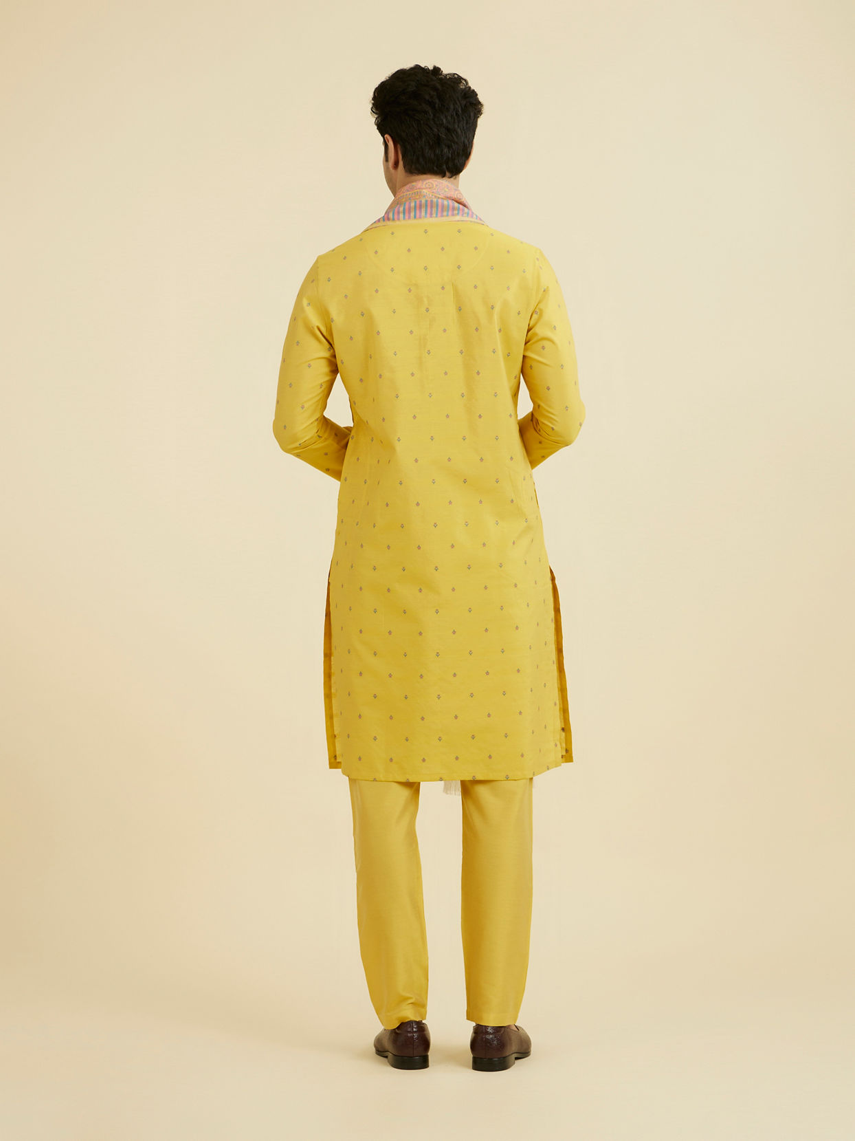 Manyavar Men Radiant Yellow Kurta Pajama