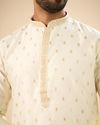 Manyavar Men Cream Extravagance Kurta Pajama