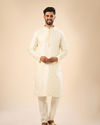 Manyavar Men Cream Extravagance Kurta Pajama