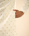 Manyavar Men Cream Extravagance Kurta Pajama