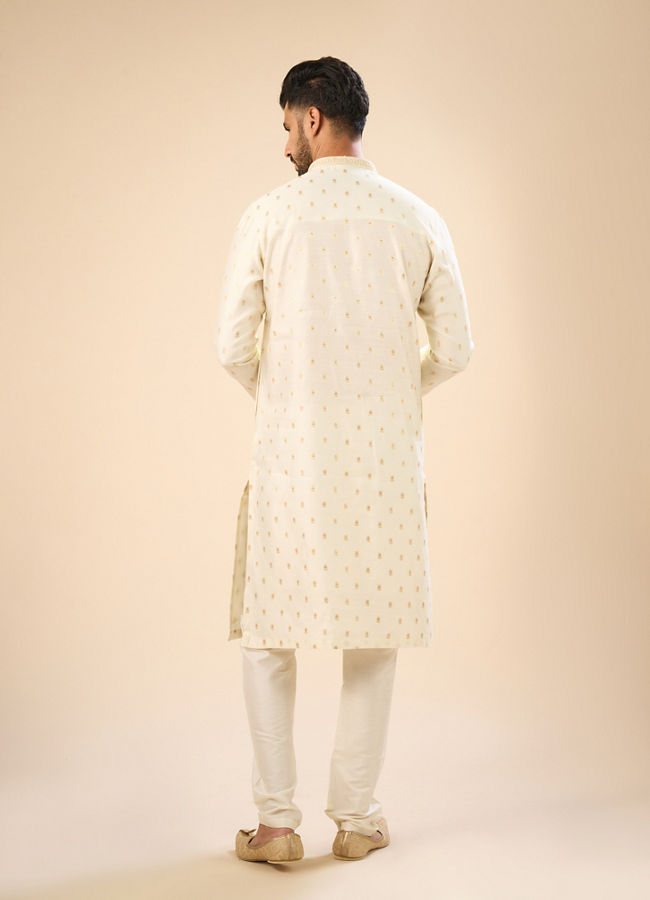 Manyavar Men Cream Extravagance Kurta Pajama