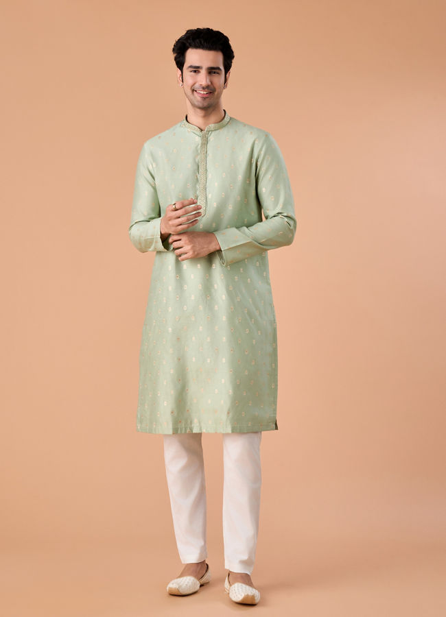 Manyavar Men Emerald Grace Kurta Pajama