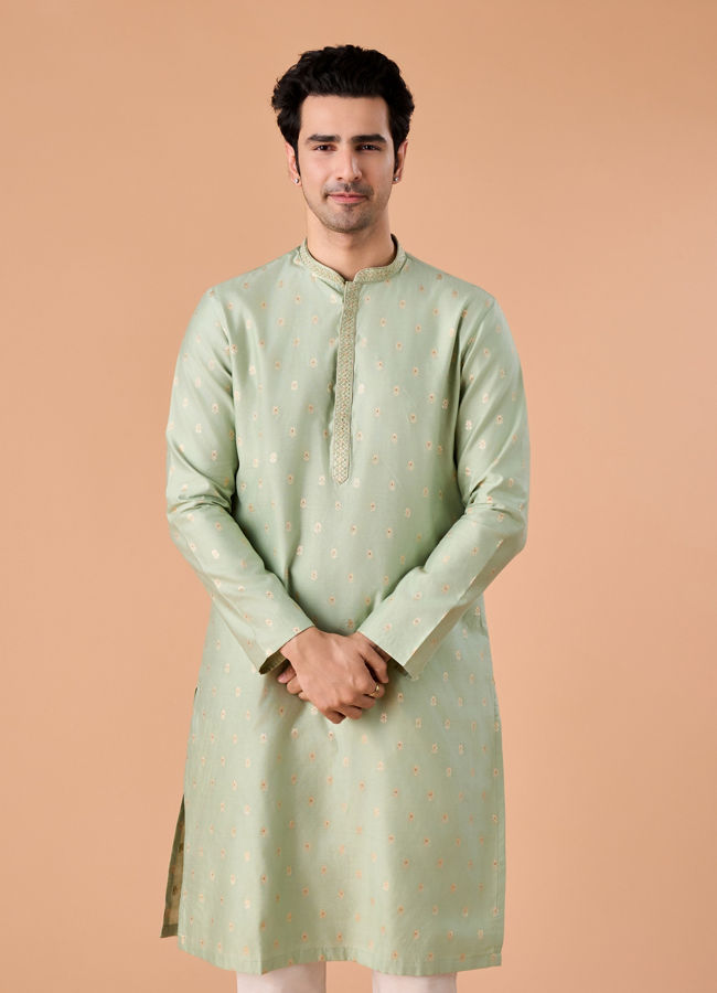 Manyavar Men Emerald Grace Kurta Pajama