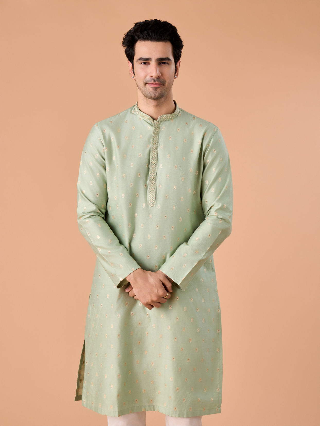 Manyavar Men Emerald Grace Kurta Pajama