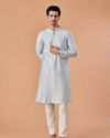 Manyavar Men Light Blue Elegance Kurta Pajama